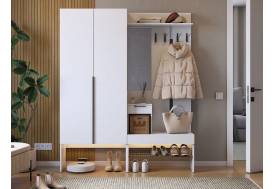 Прихожая Баско комплект К1 белое дерево