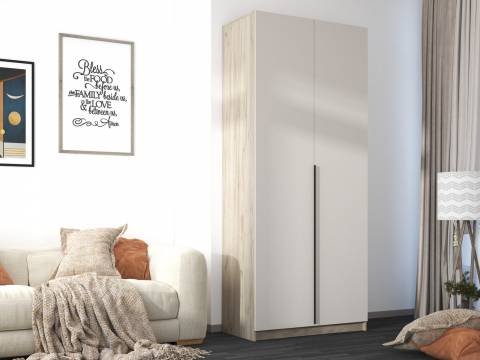 Шкаф ШК-002 комбинированный двухстворчатый Бохо