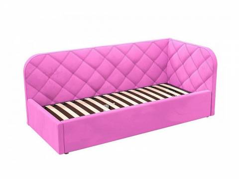 Кровать-софа Комфорт-1 Правая Ромб с ПМ велюр Магия 41