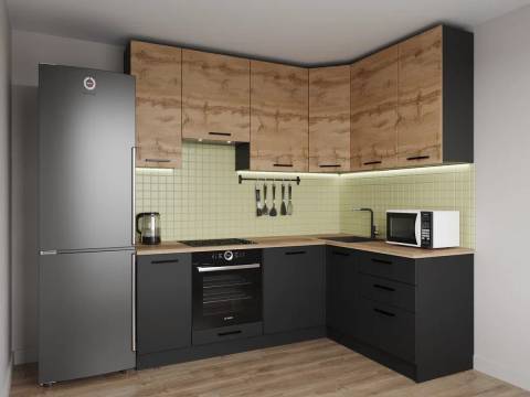 Кухонный гарнитур Дели 2200х1600 (верх 950 мм)