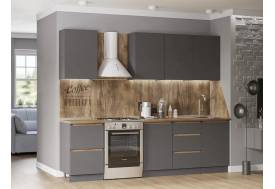 Кухонный гарнитур Айден 2000 мм серый графит