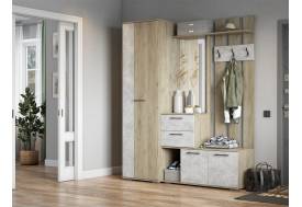 Прихожая Бостон дуб крафт серый/бетонный камень