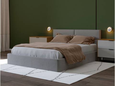 Кровать Токио с подъемным механизмом 160 Серый велюр