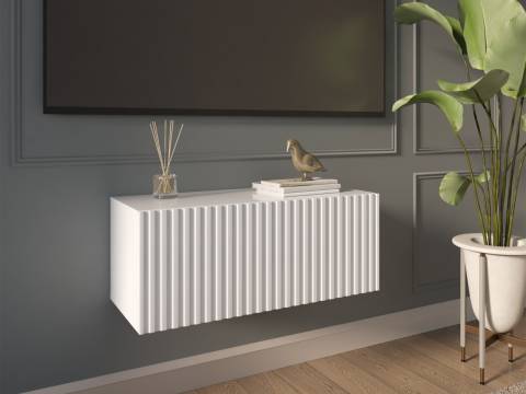 Тумба подвесная Lines MTV1-MA 750 мм Белый глянцевый