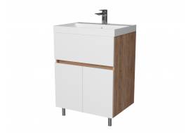 Тумба Нева 60 напольная 2 двери 1 ящик раковина Океан 60