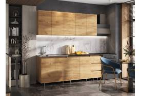 Кухонный гарнитур Челси 2000 мм Дуб Крафт