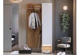 Прихожая Мебельсон К4 дуб крафт золотой/белое дерево