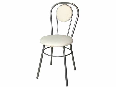 Стул №1 ДХ-7 с мягкой спинкой обивка кремовый