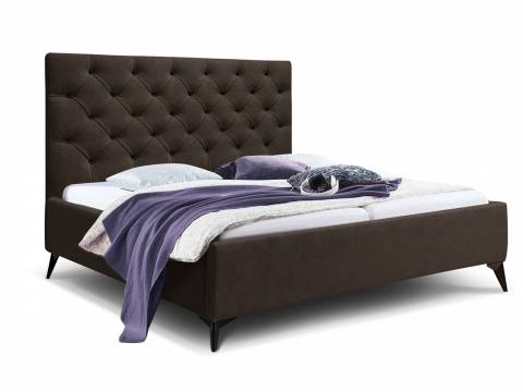 Кровать Фрейм 1200 Каретная стяжка высокие ножки без подъема вивальди 10