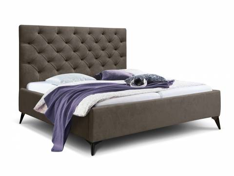 Кровать Фрейм 1200 Каретная стяжка высокие ножки без подъема вивальди 8