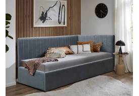 Кровать подростковая левая 800 Фрейм Страйп без подъема вивальди 34