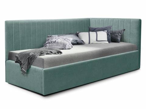 Кровать подростковая левая 900 Фрейм Страйп без подъема вивальди 19