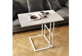 Стол пристенный Компакт Пластик 0414-белые опоры