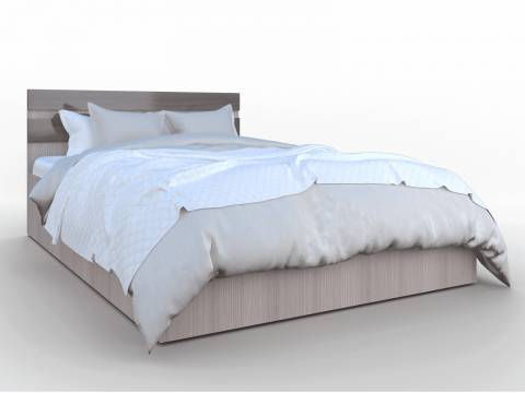 Кровать Трио 1400 ортопед с опорами Серебряный орех