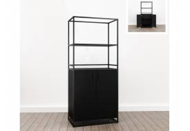 Шкаф для документов (М-11) Лофт Черный