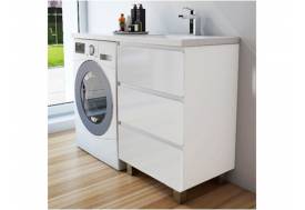 Тумба с раковиной Dallas Luxe 1500 напольная 3 ящика правая