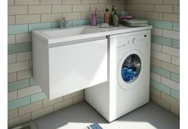 Тумба с раковиной Dallas Luxe 1300 навесная 1 ящик левая