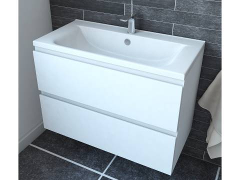 Тумба с раковиной Bali 750 навесная 2 ящика