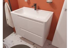 Тумба с раковиной Kare Luxe 800 навесная 2 ящика