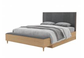 Кровать 1800 с банкеткой Калипсо Графит