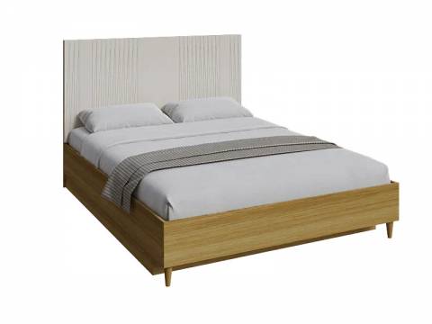 Кровать 1600 без банкетки Калипсо Латте