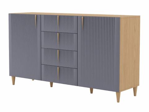 Комод 2 двери Калипсо Графит