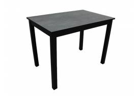 Стол раздвижной Литл серый мрамор/черный
