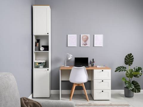 Домашний офис Остин Белый шагрень