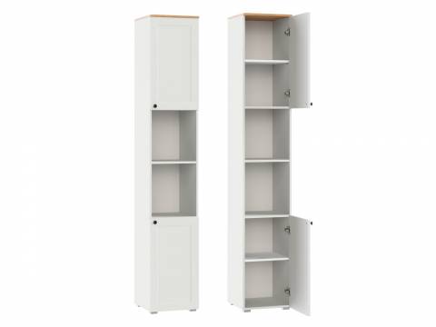 Стеллаж 16.427 Остин Белый шагрень