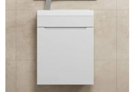 Тумба с раковиной Uperwood Tanos 40 см матовая белая