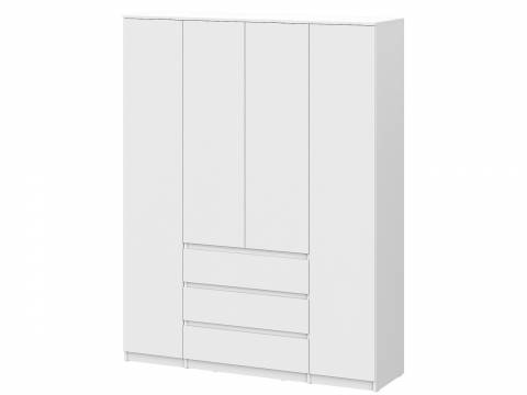 Шкаф четырехстворчатый Денвер Серия 2 Белый