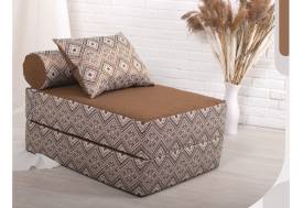 Кресло-кровать Коста коричневый с принтом
