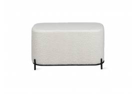 Банкетка Ника Текстиль BRAVO snow (белый букле)