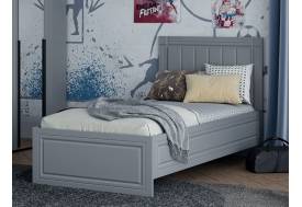 Кровать Вита 900 тёмно серый лофт с настилом