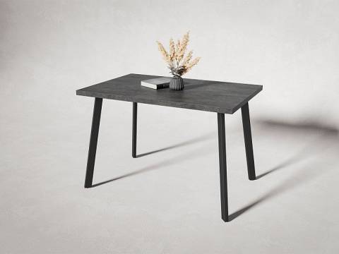 Стол нераздвижной Дублин 32 Крафт В2 цемент темный/черный