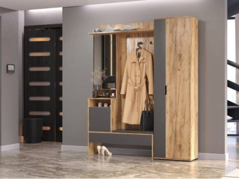 Прихожая Сабрина Дуб вотан/графит