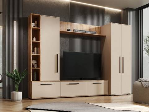 Гостиная Леванте Дуб Вотан/Кашемир