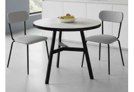 Стол Эрвин Дуб крафт белый кромка черная