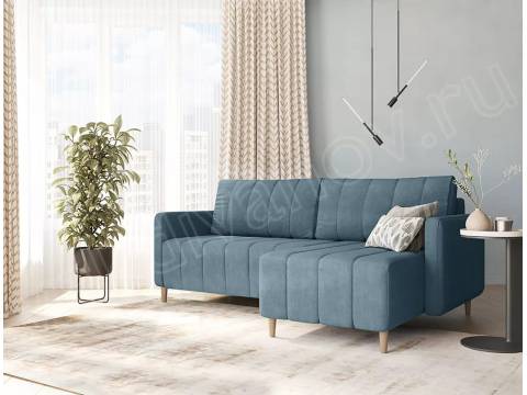 Угловой диван Берген Newtone azure