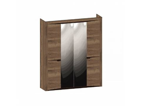 Шкаф 4-х дверный Гарда Дуб галифакс Табак