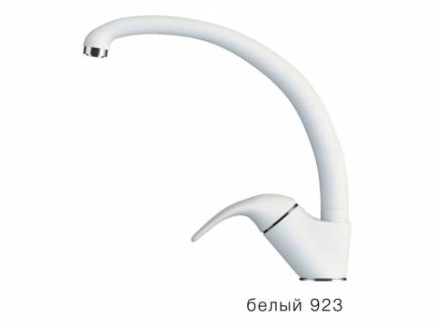 Смеситель для кухни высокий Эко Tolero Белый 923