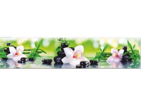 Фартук с фотопечатью Орхидеи и камни SP109