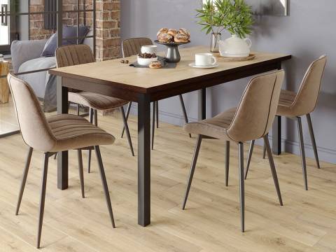 Стол обеденный Квант 1400 дуб бунратти/венге