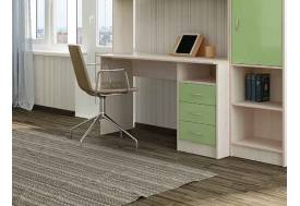 Стол с ящиками Буратино зеленый