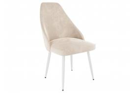 Стул Милан велюр пломбир ножки белые