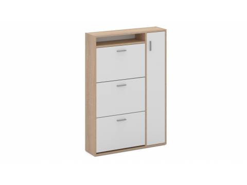 Тумба для обуви Толедо-2 Дуб сонома-белый