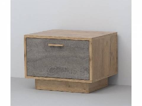 Тумба прикроватная Эго Т-5 камень темный цоколь