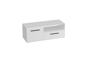 Тумба 1220 высокая Кёльн Белый Аляска/ Белый глянец