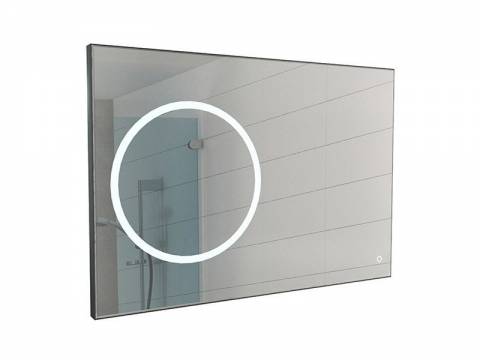 Зеркало Эклипс Eclipse 120 black с подсветкой Sansa